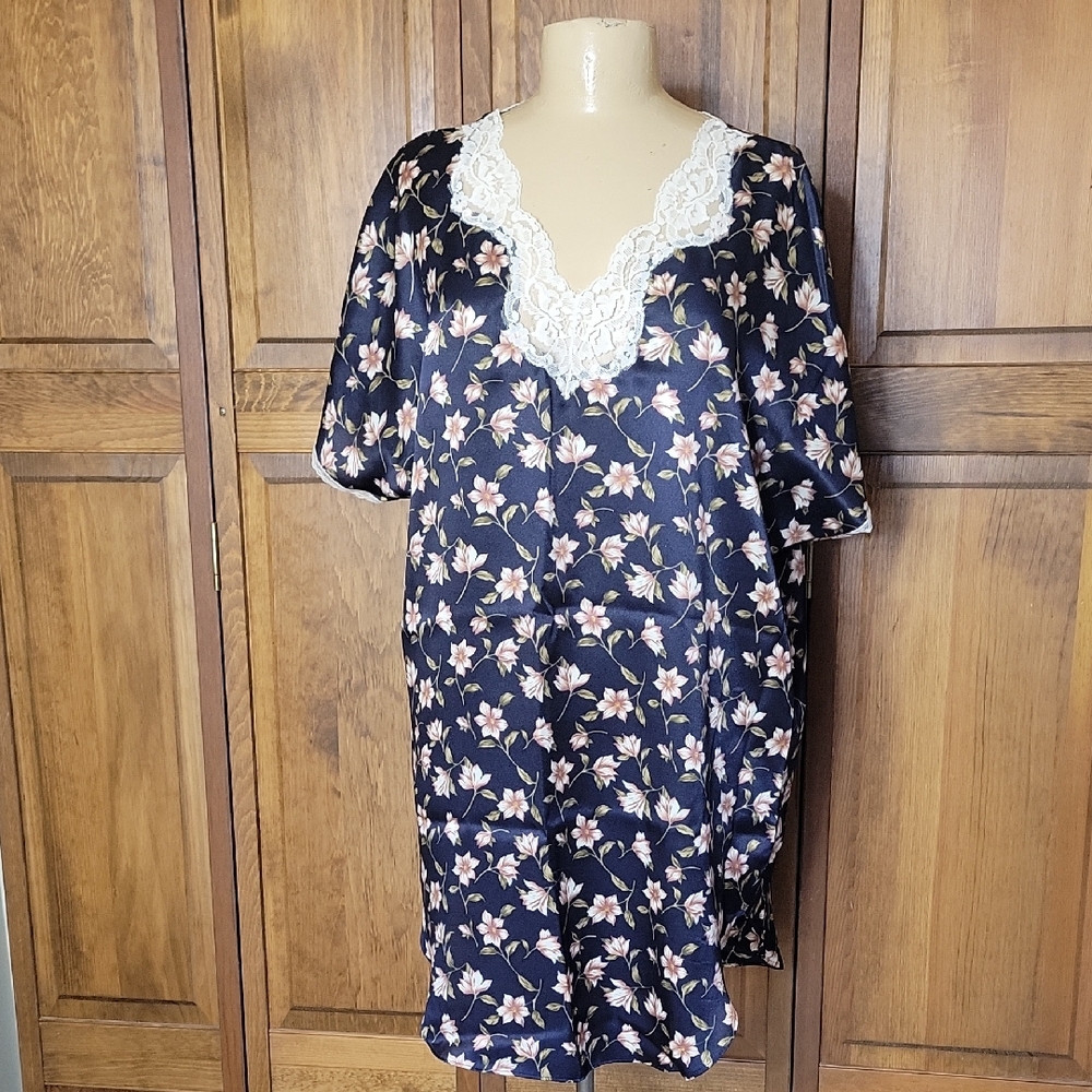 Barbizon Vintage Granny Cottagecore Floral Nightgown Sz L